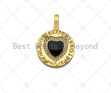 Load image into Gallery viewer, Enamel heart click on charm pendant, enamel heart, Sku#L471