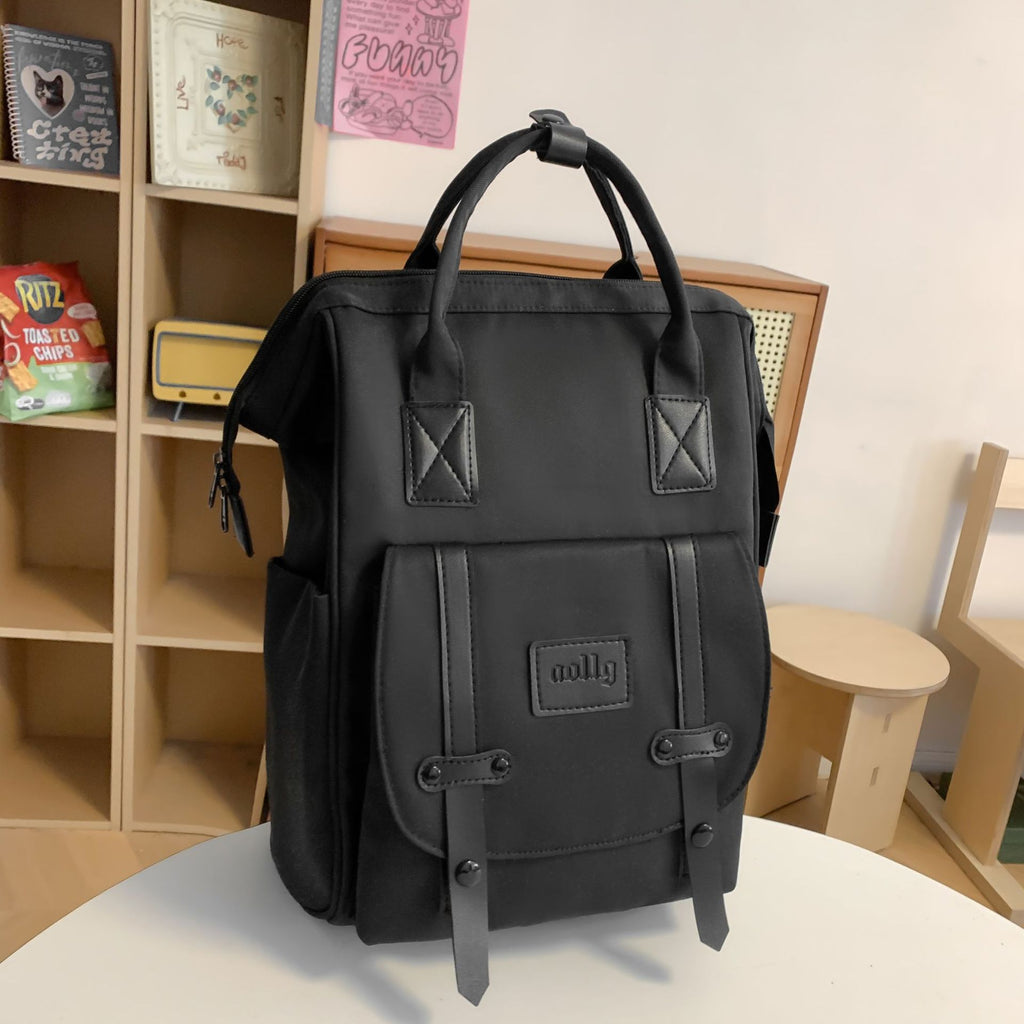 Women's Large Water Resistant Nylon Backpack – Lightweight Travel & School Bag