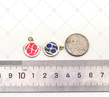 Load image into Gallery viewer, 69 Number Enamel Charm, Sku#JD12