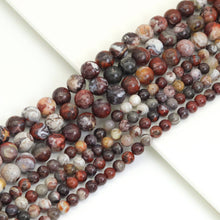 Load image into Gallery viewer, Genuine Mexican Crazy Agate Round Smooth Beads, Sku#U1944