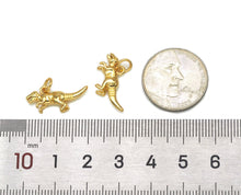 Load image into Gallery viewer, Gold Dinsaur Charm, Sku#LK584