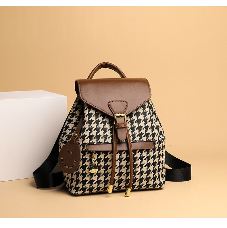 Women's Leather Backpack Casual Multifunction Shoulder School Travel Bag