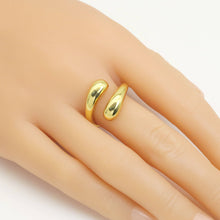 Load image into Gallery viewer, Plain Gold Silver Wrap Adjustable Ring, Sku#A195