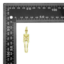 Load image into Gallery viewer, Gold Skeleton Shape Charm Pendant, Sku#LK1101