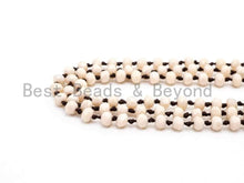 Load image into Gallery viewer, 60 Long Hand Knotted Beige Color Crystal Necklace, D18
