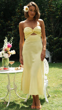 Load image into Gallery viewer, Women Clothing Solid Color Tube Top Back Smocking Tight Waist Maxi Dress