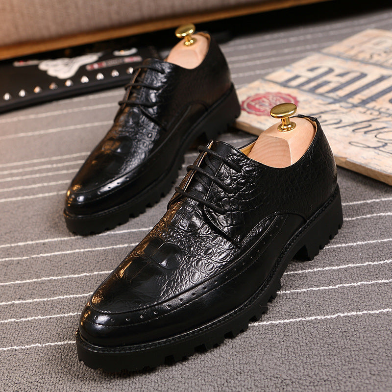 Men's British Style Height-Increasing Casual Shoes | Elevator Dress Sneakers