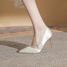 Load image into Gallery viewer, Women's Mary Jane Stiletto Heels | Open-Toe Crossover Strap Formal Shoes