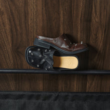 Load image into Gallery viewer, Full Grain Leather Studded Mules