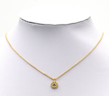 Load image into Gallery viewer, Gold CZ Daisy Flower Sunflower Charm, Sku#LX87