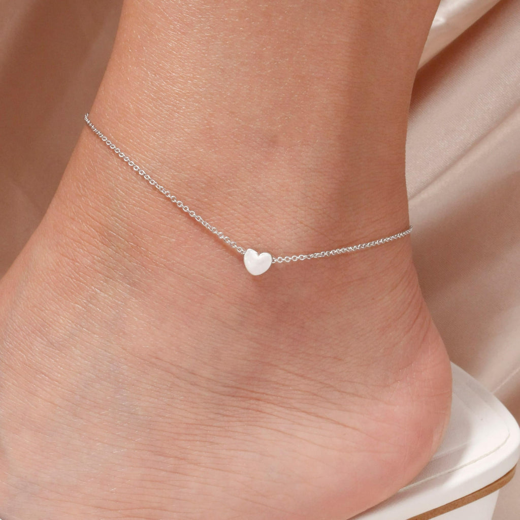 12Pcs Women's Charm Anklet Set Multilayer Chain Ankle Bracelets Boho Silver Anklet for Women