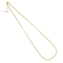 Load image into Gallery viewer, Thin Oval Link Gold Adjustable Necklace, Sku#LD494