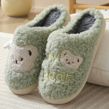 Load image into Gallery viewer, Unisex Bear Plush House Slippers | Anti-Slip Warm Indoor Shoes