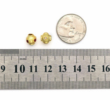Load image into Gallery viewer, Gold Enamel Spacer Beads, Sku#LX68