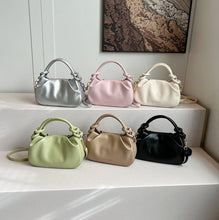 Load image into Gallery viewer, Women's Cloud Pleated Crossbody Bag - Minimalist PU Leather Shoulder Bag with Adjustable Strap