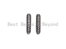Load image into Gallery viewer, CZ Double Row Huggie Earring, Sku#J251