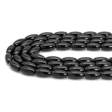 Load image into Gallery viewer, Black Onyx Smooth Rice Shape Beads, Sku#Q43