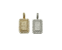 Load image into Gallery viewer, CZ Rectangle Charm, Sku#JL86