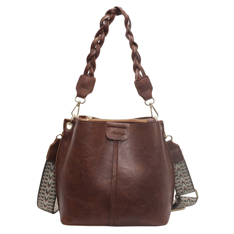 Women's High-Capacity Crossbody Bag – Chic PU Leather Underarm Tote | Streetwear Handbag