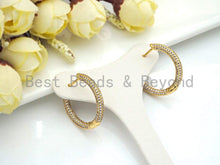 Load image into Gallery viewer, CZ Huggie Hoop Earrings, Sku#J258