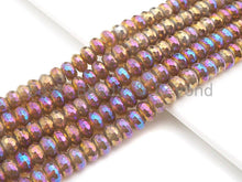 Load image into Gallery viewer, Mystic Plated Rainbow Agate Rondelle Shape Beads,  sku# UA39