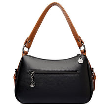 Load image into Gallery viewer, Retro Woven Shoulder Bag - Contrasting Color PU Leather Crossbody Bag for Women