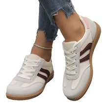 Load image into Gallery viewer, Women's Retro Color-Block Sneakers - German Training Style Low-Top Casual Shoes