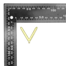 Load image into Gallery viewer, Large Gold V Shape Charm Pendant, Sku#LK1044