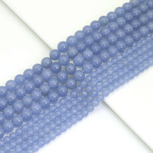 Load image into Gallery viewer, High Quality Blue Angelite Round Smooth Beads, Sku#U1895c