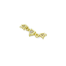 Load image into Gallery viewer, Heart CZ String Heart Connector Charm/ Necklace, Sku#LK944
