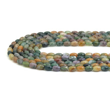Load image into Gallery viewer, 6x9mm Genuine Indian Agate Smooth Rice Shape Beads, Sku#U1891
