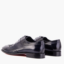 Load image into Gallery viewer, The Arven Navy Python Leather Men Shoe
