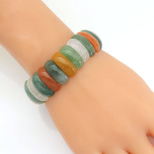 Load image into Gallery viewer, 9x21mm Curved Rectangle Stretchy Bracelet, Sku#U1983