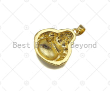 Load image into Gallery viewer, 18K Dainty Gold Buddha Shape Pendant/Charm,Gold Religion Charm, Necklace Bracelet Charm Pendant,19x22mm,Sku#LK298