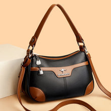 Load image into Gallery viewer, Retro Woven Shoulder Bag - Contrasting Color PU Leather Crossbody Bag for Women