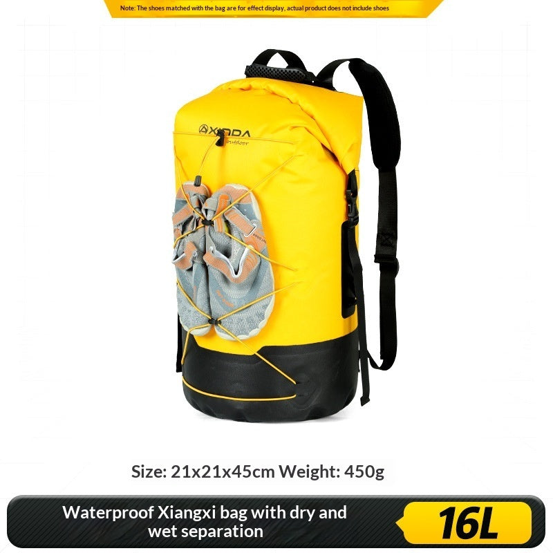 IPX7 Waterproof Backpack with Dry-Wet Separation - 16L/26L/36L Outdoor Adventure Bag