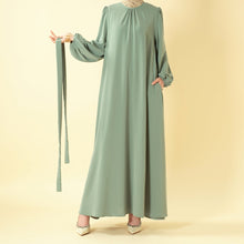 Load image into Gallery viewer, Candy Color Pleated Abaya | Must-have Essential Basic Dress (MA142)