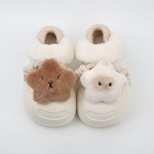 Load image into Gallery viewer, Women's Plush Fleece-Lined Slip-On Shoes - Thick EVA Sole Comfort Slippers