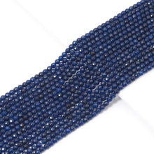 Load image into Gallery viewer, Blue Jade Round Faceted Beads, 4mm, Sku#U1633