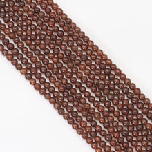 Load image into Gallery viewer, 4mm Genuine Brown Garnet Round Smooth Beads, Sku#U1656