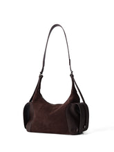 Load image into Gallery viewer, Vintage Boston Bag - Genuine Frosted Cowhide Leather Shoulder Bag with Large Capacity