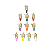 Load image into Gallery viewer, CZ Enamel Lipstick Pendant, Sku#F1470