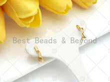 Load image into Gallery viewer, 18K Gold Five Point Star Earrings, SKU#LD62