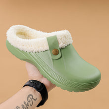 Load image into Gallery viewer, Men's Fleece-Lined Cotton Slippers – Warm Non-Slip Home Shoes with EVA Sole