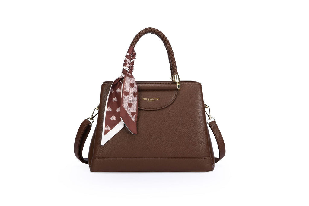 Retro Light-Luxury Women's Large-Capacity Crossbody Tote Bag | PU Leather Structured Handbag