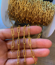 Load image into Gallery viewer, 4x11mm Small Size Paper Clip Chain by Yard,SKU#E503