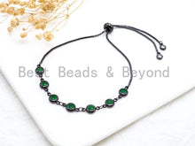 Load image into Gallery viewer, 6mm Green Jade beaded bracelet, sku#A49