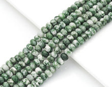 Load image into Gallery viewer, Genuine Blue Dot Stone Rondelle Smooth Beads, 4x6mm, Sku#U1409