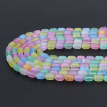 Load image into Gallery viewer, 8x12mm Rainbow Selenite Smooth Barrel Beads, Sku#U2012