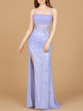 Load image into Gallery viewer, Beaded Corset Prom Gown with Slit